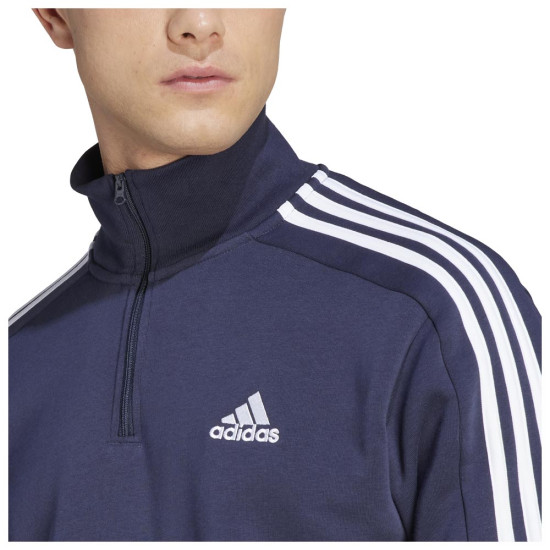 Adidas Ανδρικό φούτερ Essentials Fleece 3-Stripes 1/4 Zip